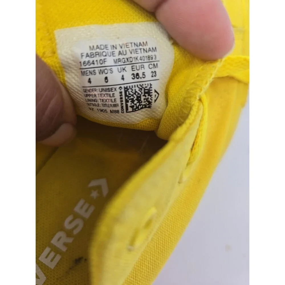 Converse CTAS Pro Monochrome Aurora Yellow Sneakers – 166410F Mens 4 Womens 6